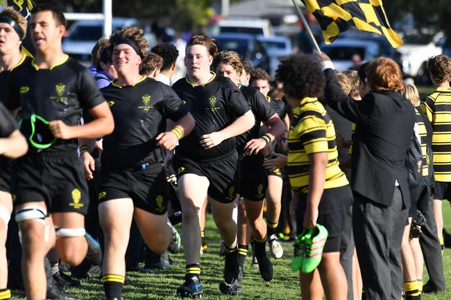 Ben Davis, Luka Smith and Byron Murphy run out for a game in 2023. Smith is back for thirds in 2025. Picture, John Gass