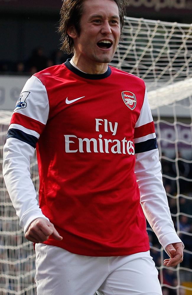 Tomas Rosicky has been at Arsenal for eight seasons.