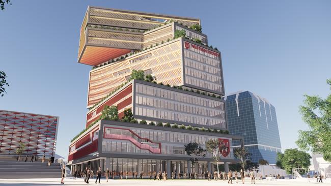 Artist impression of the new Western Sydney University's Bankstown City campus.