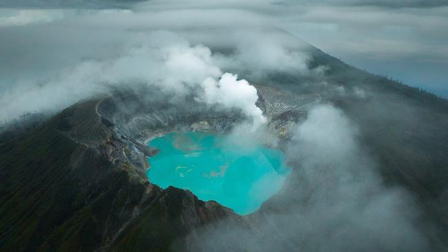 The Ijen volcano crater in Banyuwangi, is a tourist destination popular for its blue fire phenomenon. Picture: Filippo Falco