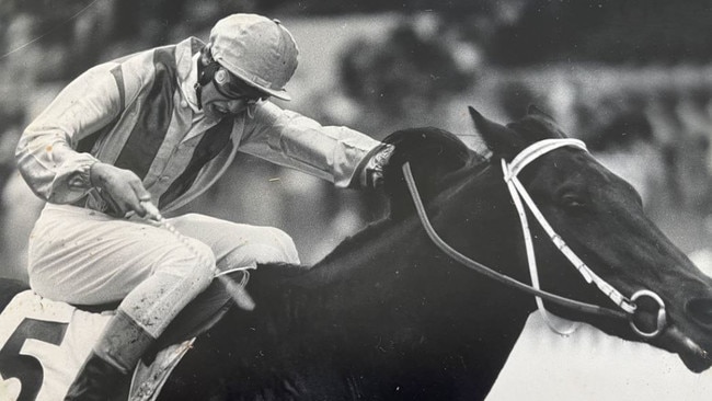 Riding his first winner Fairy Prince in 1984 at Royal Randwick.