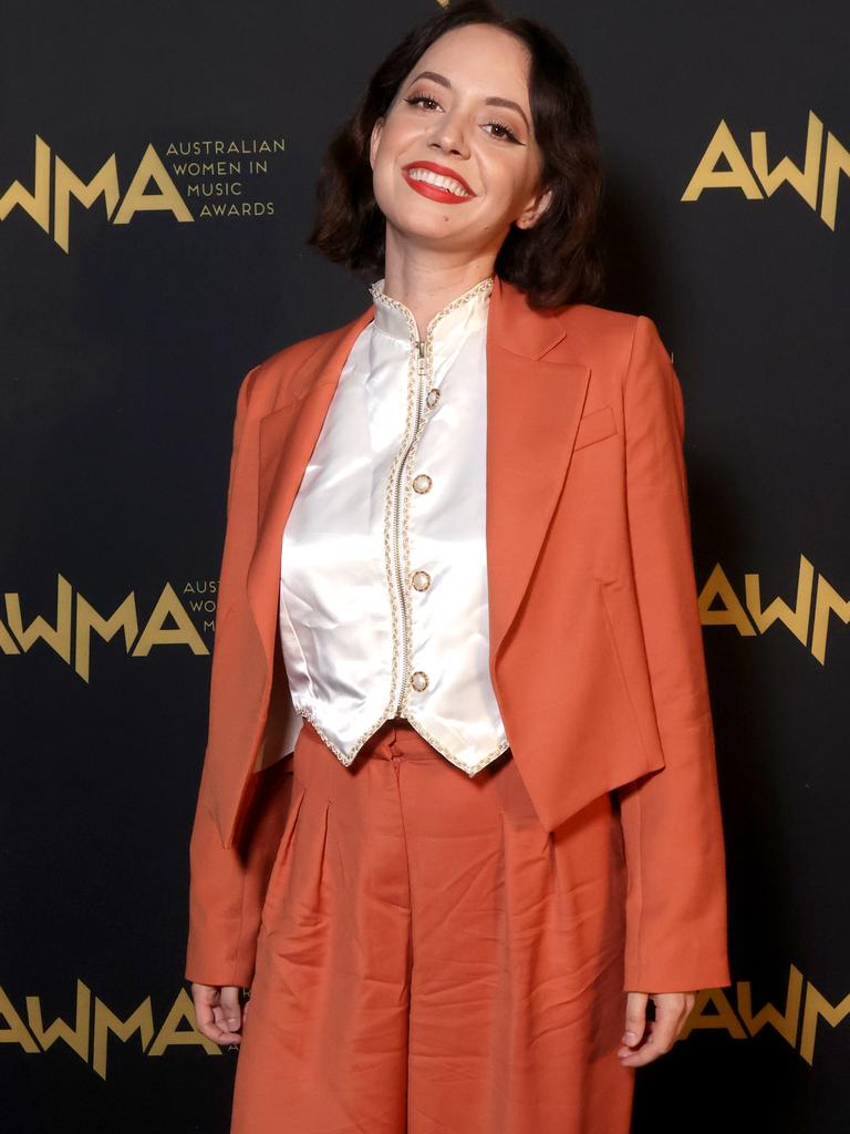 Sahara Beck at the Australian Women in Music Awards at the Tivoli, Brisbane. Picture: Steve Pohlner