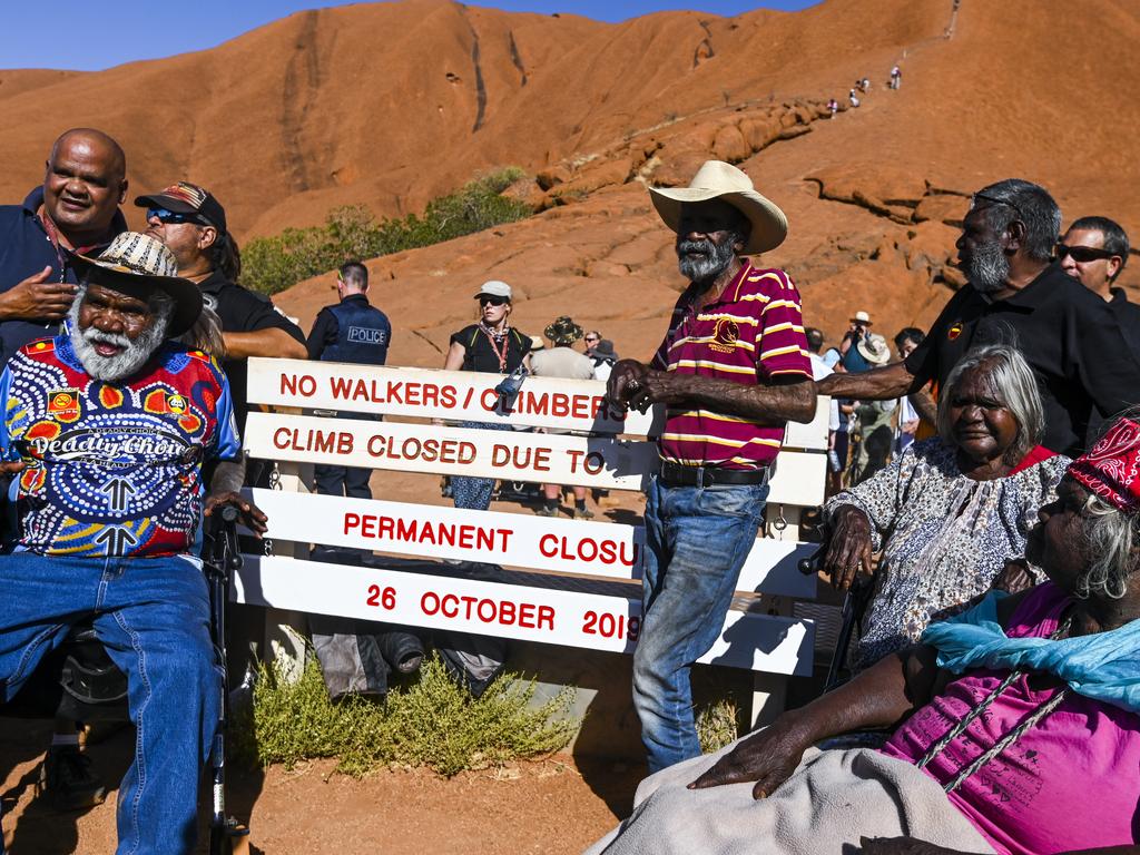 Traditional owners have wanted the climb closed to tourists. Picture: AAP Image/Lukas Coch