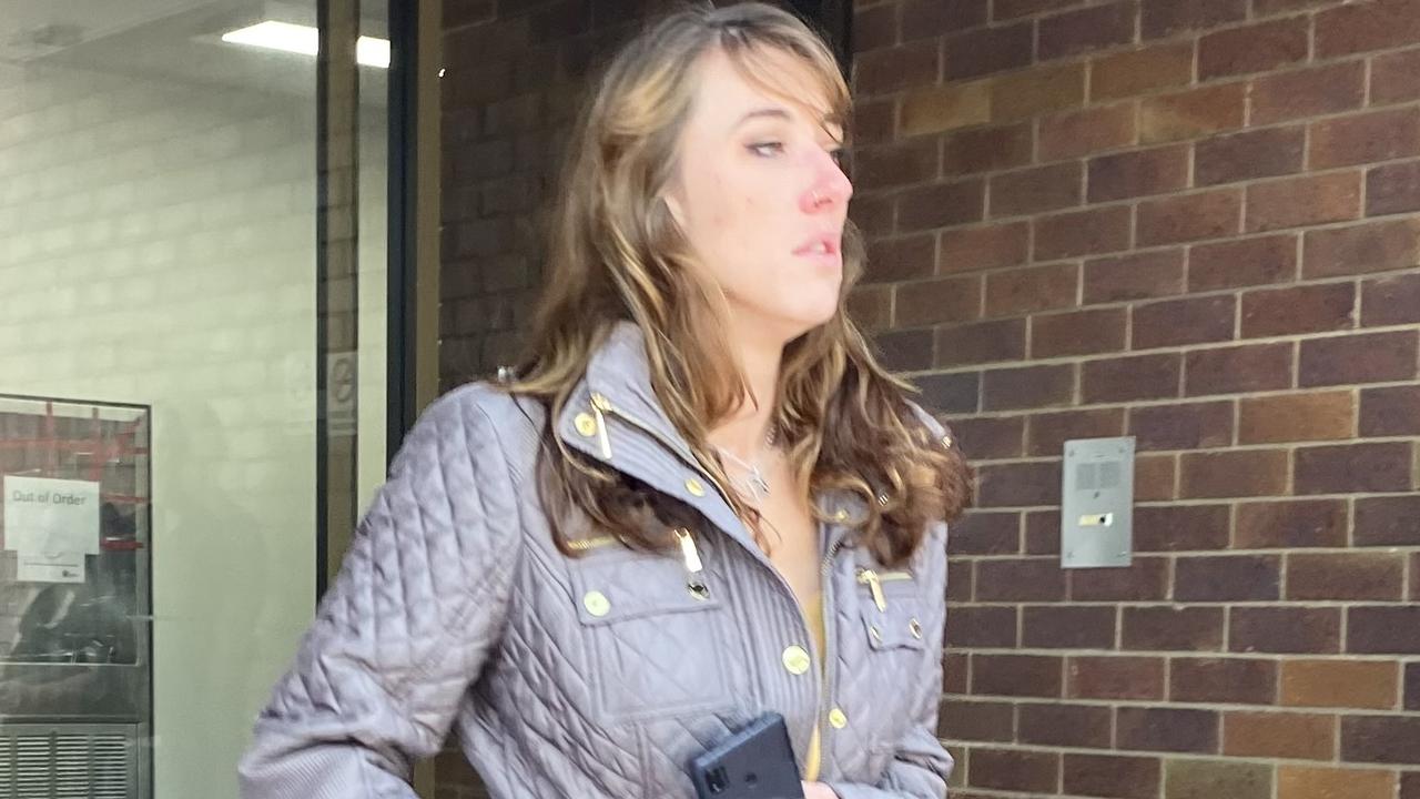 Rebecca Cunliffe outside the Noosa Magistrates Court on October 11, 2022.