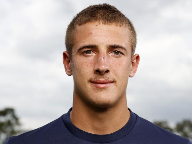 DAILY TELEGRAPH FEBRUARY 7, 2023. Parramatta Eels player Jake Arthur at Eels HQ in Kellyville. Picture: Jonathan Ng