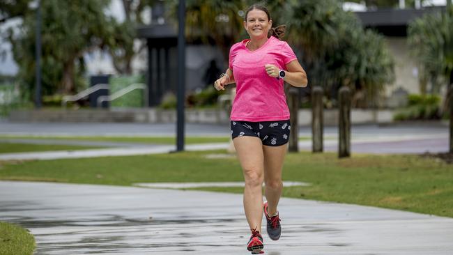 Kerry-Ann Dodds, 42, will run the Gold Coast Marathon to tick off another item from her high-octane bucket list. Picture: Jerad Williams