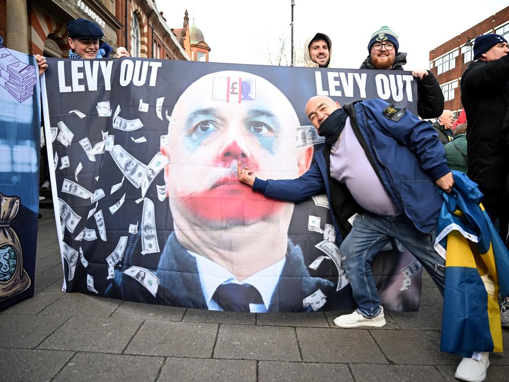 Tottenham fans are rallying against club chairman Daniel Levy. Picture: Justin Setterfield/Getty Images