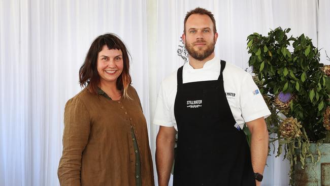 Taste of Tasmania culinary program manager Michelle Crawford and chef Craig Will ahead of the Live in Conversation at the Taste. Picture: NIKKI DAVIS-JONES