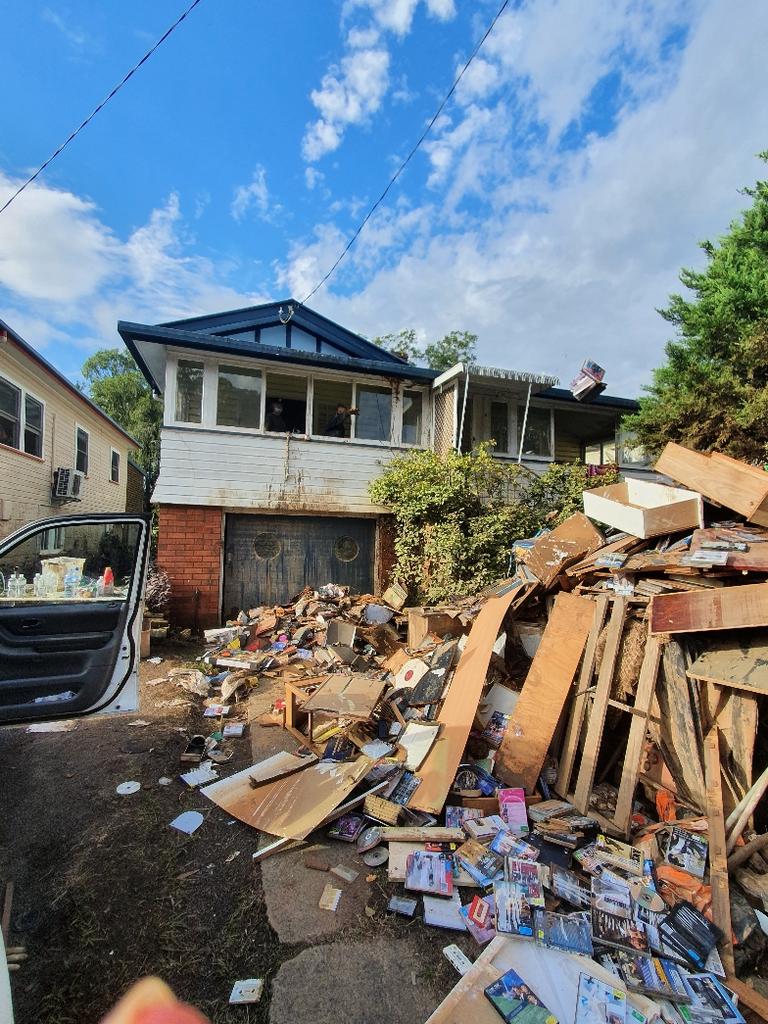 Donna Walker's home in North Lismore was inundated with floodwater.