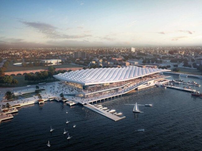 The winning design for the new Sydney Fish Market.