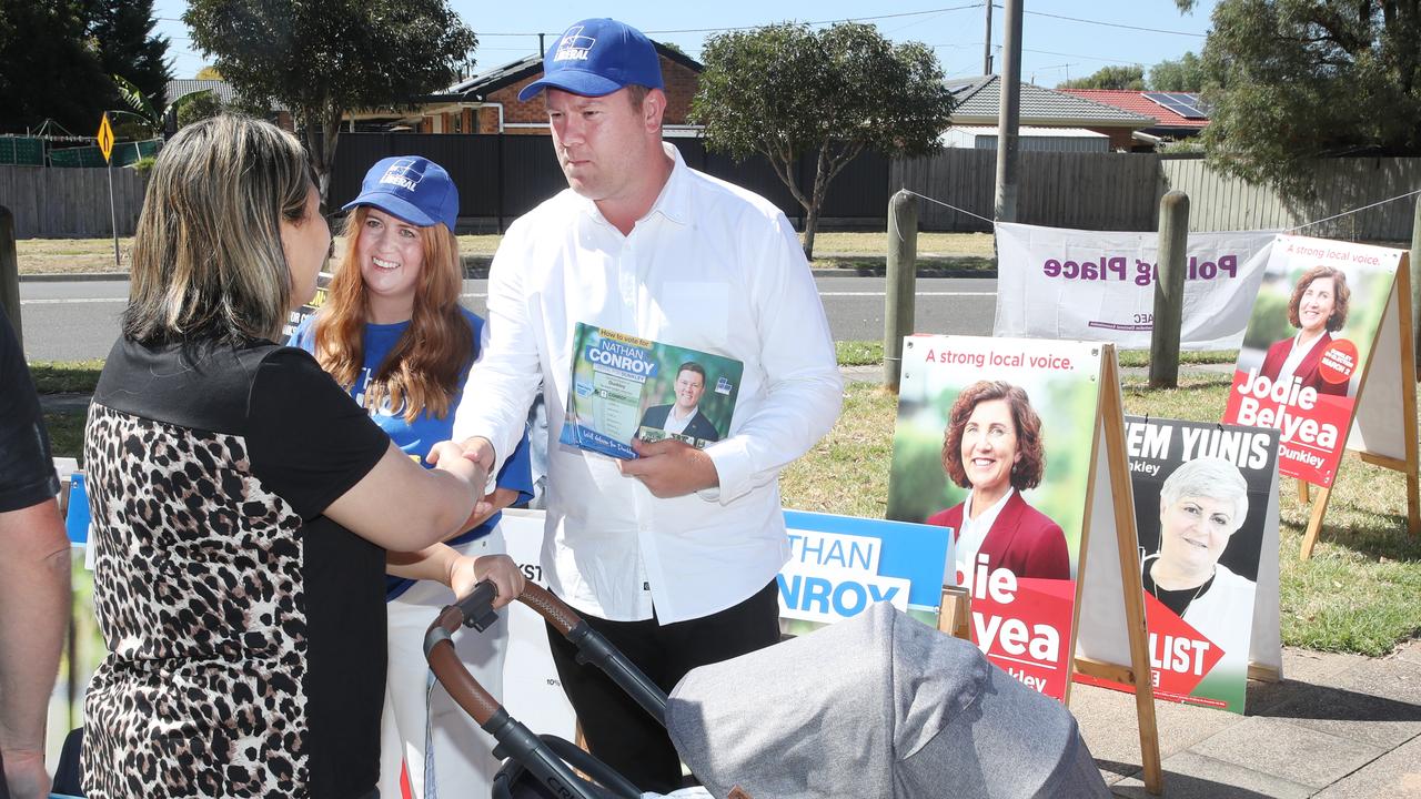 Frankston Mayor Nathan Conroy is the Liberal candidate for the seat. Picture: NCA NewsWire / David Crosling