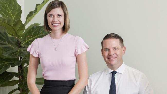 Belle Property Cairns made the list of Queensland’s 50 top selling real estate agents in The Courier-Mail. Pictured are co-agent Renae Slatyer and principal Nicholas Slatyer. .