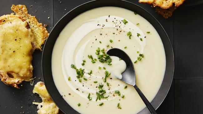 Onion, cider &amp; parsnip soup. Pictures: Guy Bailey; styling by David Morgan