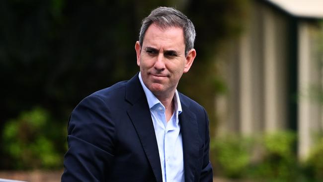 Treasurer Jim Chalmers in Brisbane on Wednesday. Picture: Dan Peled / NewsWire