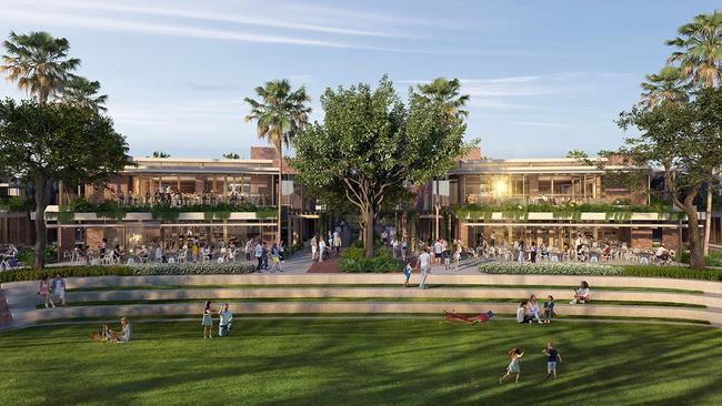 A concept image of restaurants at The Lanes Retail Resort at Mermaid Waters. Picture: Supplied