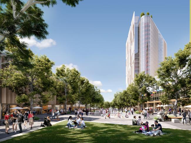 The revitalised Blacktown CBD could feature a 10,000 sqm public square.