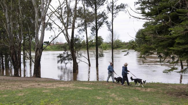 The Hawkesbury River is NSW is in flood again.