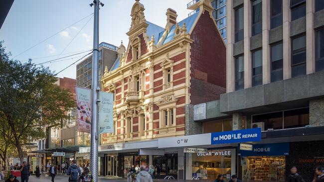 The Rundle Mall property has been owned by the Roche family for close to 80 years. Picture: Supplied by Knight Frank
