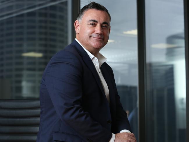 30/04/2020. John Barilaro, NSW deputy Premier, is considering contesting the federal seat of Eden-Monaro. Photographed at his offices in Martin Place, Sydney. Britta Campion / The Australian