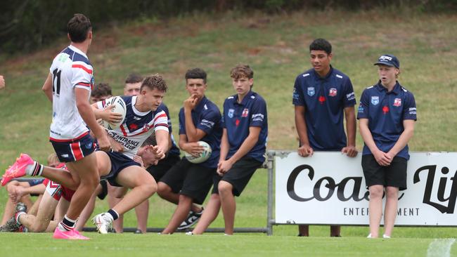 The Central Coast Roosters scored arguable the try of the round. Picture: Sue Graham