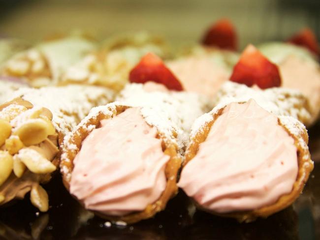 Pasticceria Dolce Mia’s strawberry cannoli.