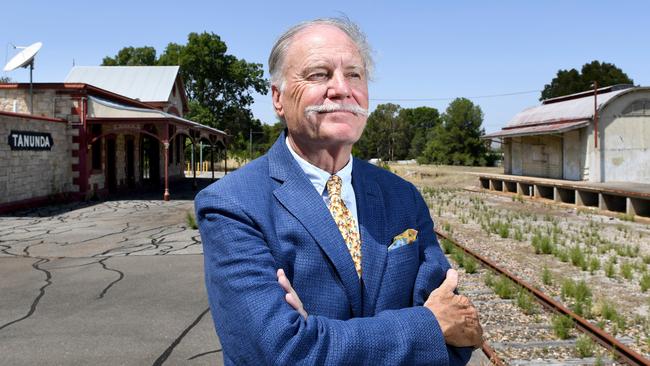 Chateau Tanunda owner John Geber has failed in his Supreme Court bid to overturn a Government decision to dig up 120 metres of rail track on the unused Tanunda to Nuriootpa line. Picture: Tricia Watkinson