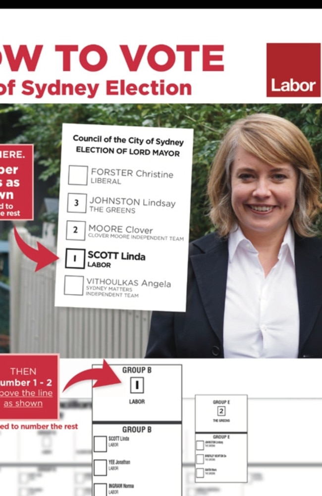 City of Sydney council elections Labor council preference payback for