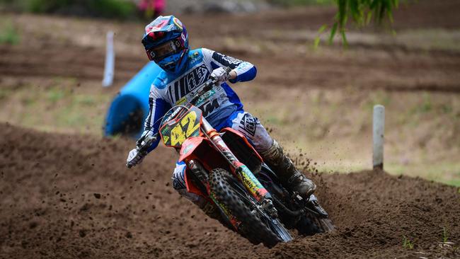 Jet Alsop was among the winners at the 2022 KTM Australian Junior Motocross Championships. Photo: Allan Reinikka