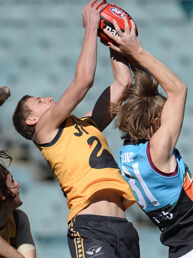 Naughton in action for WA in the under-18 championships. Pic: Daniel Wilkins