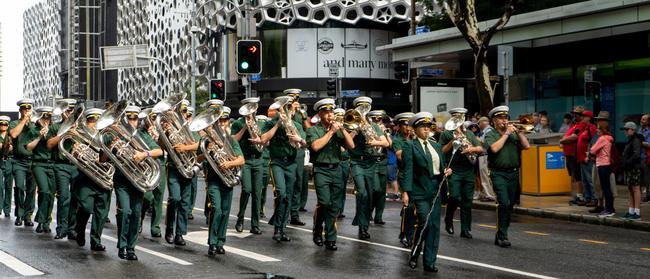 <span id="U622546538906KTF" style="font-weight:bold;font-style:normal;">CHAMPIONS:</span> Cairns Brass in winning style during the A Grade Brass Street March at the 2019 Australian National Band Championships in Brisbane.