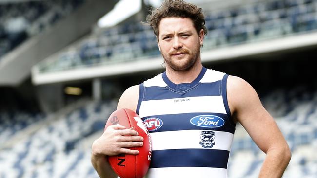 Jack Steven joined Geelong after a trade with St Kilda.