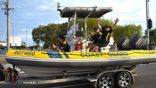 Ingham Coast Guard, Coral Gard. Photographs from the Maraka Festival Street Parade around the Ingham central business district on Saturday. In an ‘Under the Sea’-themed celebration of all things Hinchinbrook, school students, community organisations, emergency responders and contestants vying for the prized Queen and Princess titles paraded around Rotary Park in the centre of the town. Picture: Cameron Bates