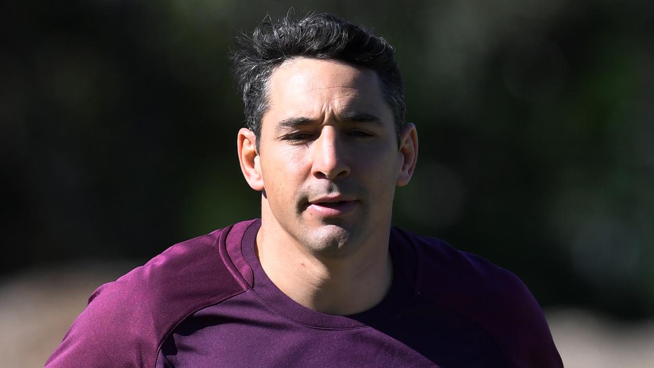 Queensland Maroons great and assistant coach Billy Slater is seen during training in Brisbane, Thursday, May 30, 2019. (AAP Image/Dan Peled).