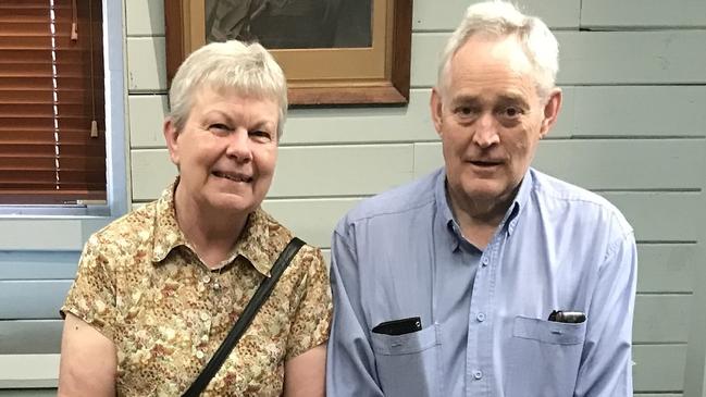 Ian Wilkinson, pictured with his late wife, Heather, told the congregation the previous day had been his 45th wedding anniversary. Picture: Facebook