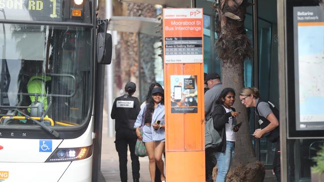 Buses will be cancelled across the Geelong region amid strike action. Picture: Alan Barber