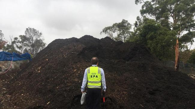 The EPA visited the site for an inspection after recieving reports of fires. Picture: NSW EPA