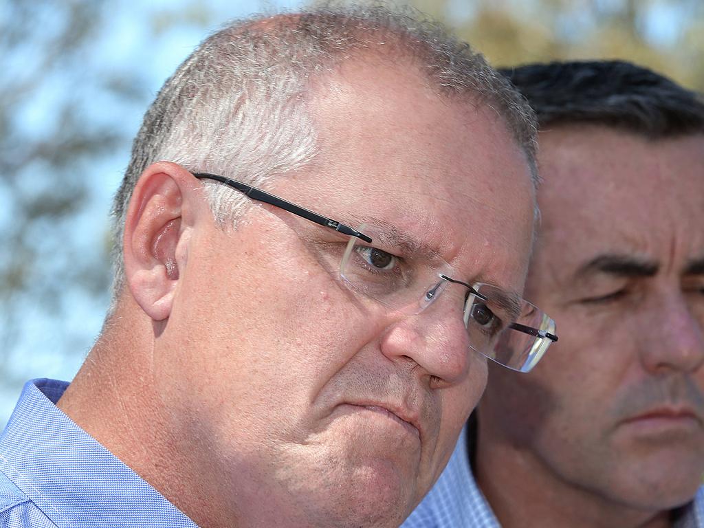 Today’s Newspoll puts Scott Morrison in a losing position. Picture: Ian Currie