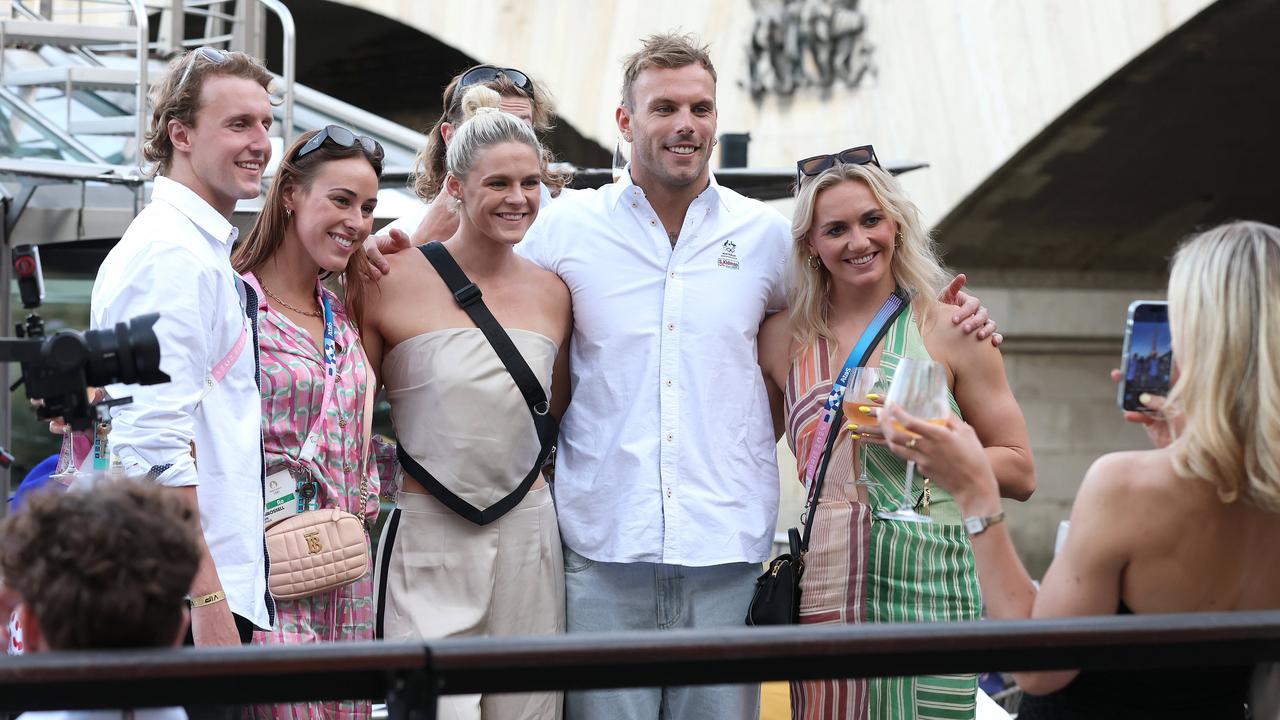 Members of Australia’s swim team. Picture: Adam Head