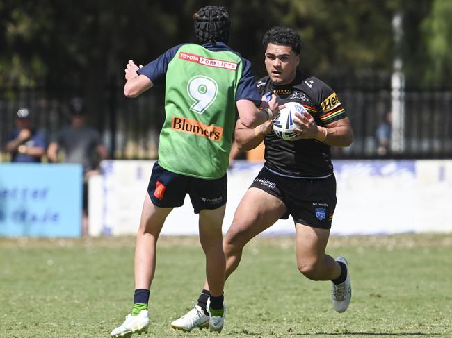 CANBERRA, AUSTRALIA, NewsWire Photos. MARCH 9, 2024: UNE Harold Matthews Cup - NSWRL Junior Reps Round Six Canberra Raiders vs Penrith Panthers at Raiders Belconnen in Canberra. Picture: NCA NewsWire / Martin Ollman