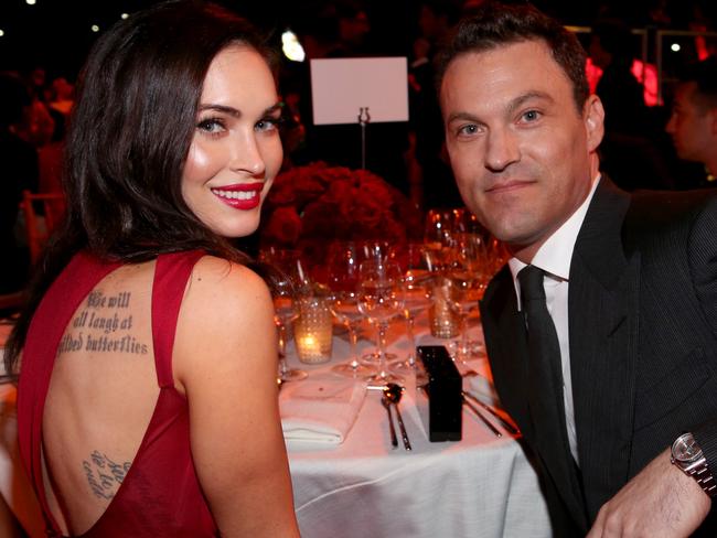 Separated ... Actors Megan Fox (L) and Brian Austin Green in October, 2014. Picture: Getty