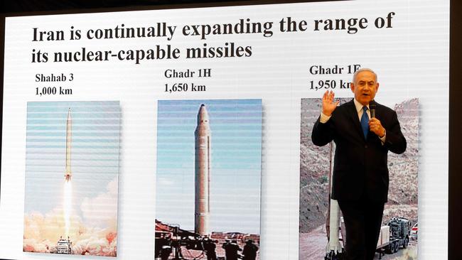 There are three nuclear-capable missiles in Iran’s arsenal, Israel claims. Photo: AFP