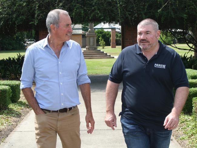 Clarence MP Chris Gulaptis with President of the Police Association NSW and former Grafton Police Detective Tony King.