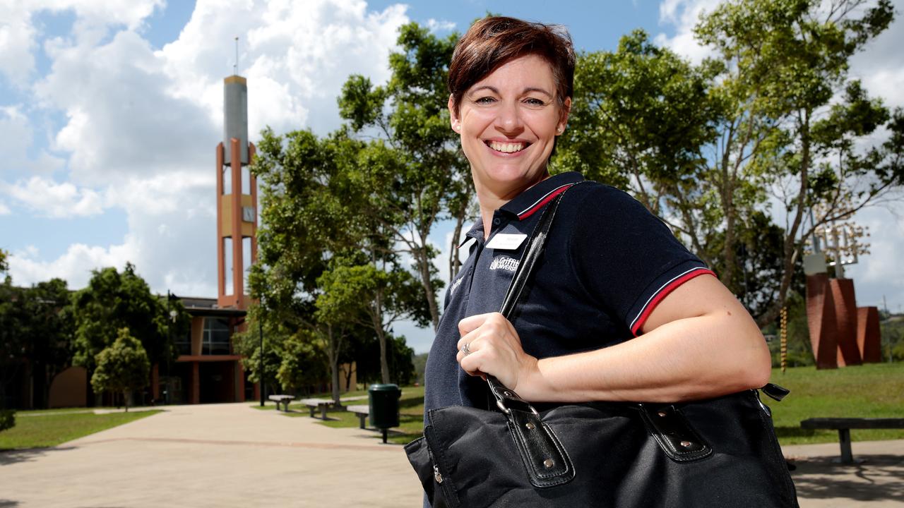 Griffith University's nursing and midwifery program has been named the best in the state. Student midwife Helene Neale, at Griffith University Logan Campus. Picture: Peter Cronin