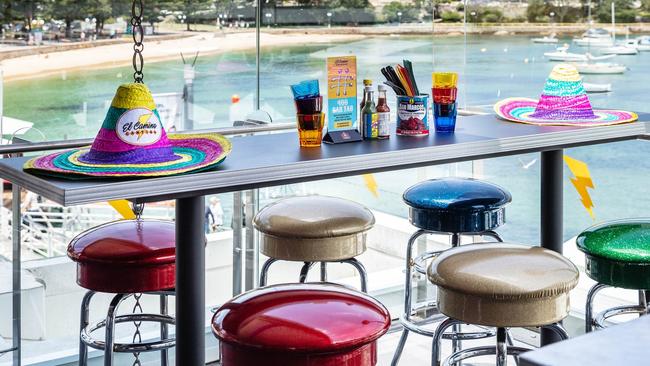 A development application for more outdoor, rooftop seating at the El Camino and Sake restaurants at Manly Wharf has been withdrawn. Picture: Tom Ferguson