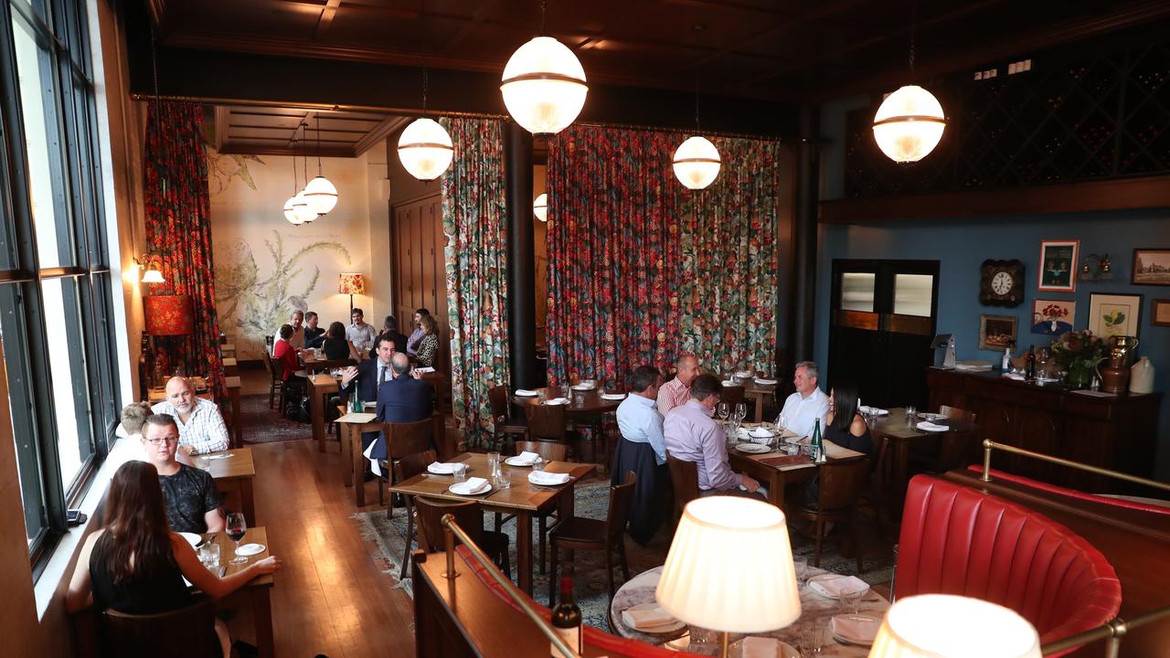 Inside Walter's Steakhouse. Pic Peter Wallis