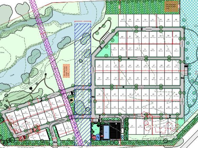 A sketch of the site’s layout.