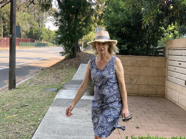 Maureen Patterson laid flowers in tribute. Picture: Madelaine Wong