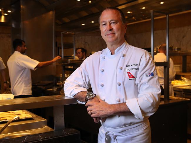 Neil Perry at his Rockpool Bar and Grill in Sydney in March. Picture: Jane Dempster