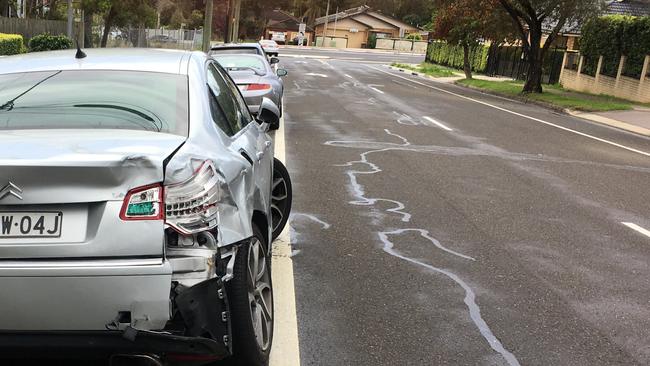 Warwick Pde, Castle Hill could be reopened for through traffic. Residents are concerned this will lead to more accidents like this one.