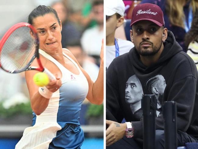 Kyrgios has praised the Frenchwoman. Photo: AFP and Getty Images